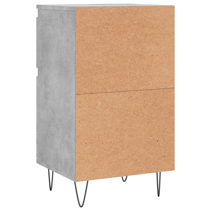 Dressoir 40X35X70 Cm Bewerkt Hout Betongrijs