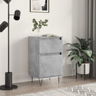 Sideboard 40x35x70 cm engineered wood concrete grey