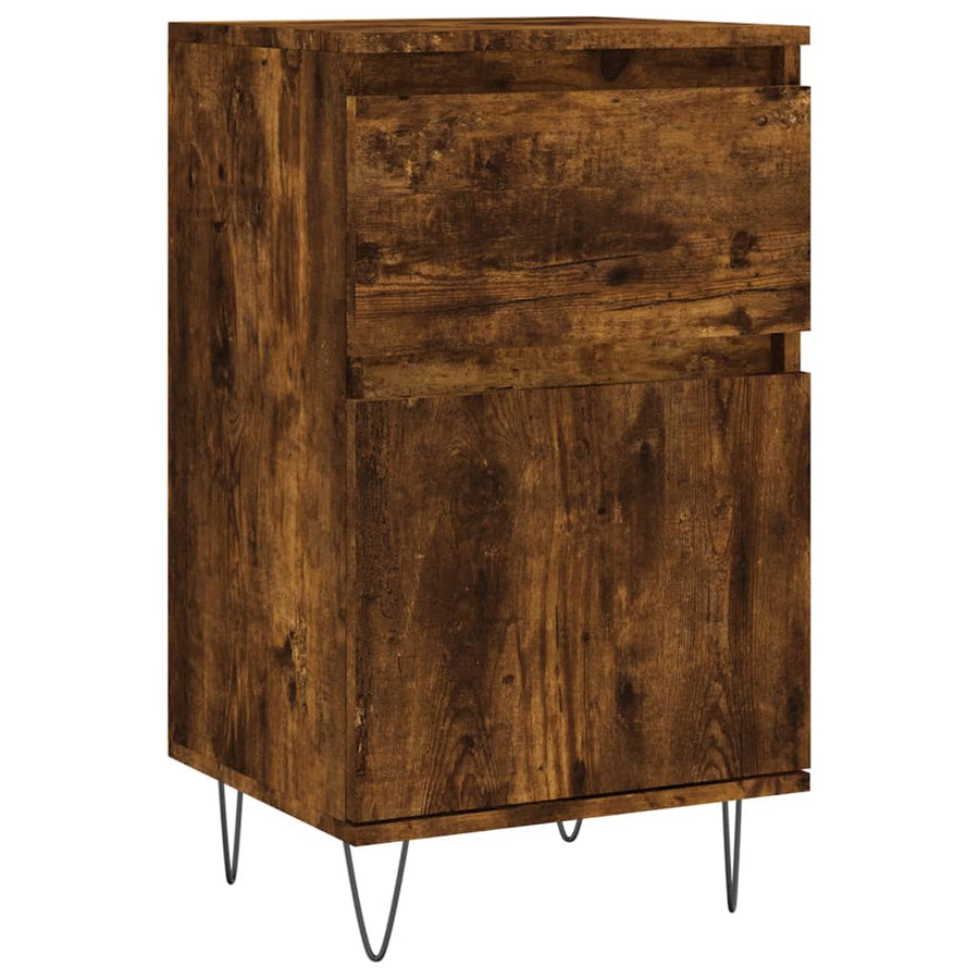 Dressoir 40X35X70 Cm Bewerkt Hout Kleurig 1 Gerookt eiken