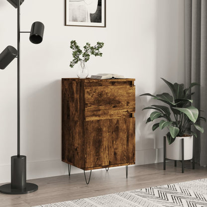 Dressoir 40X35X70 Cm Bewerkt Hout Kleurig 1 Gerookt eiken