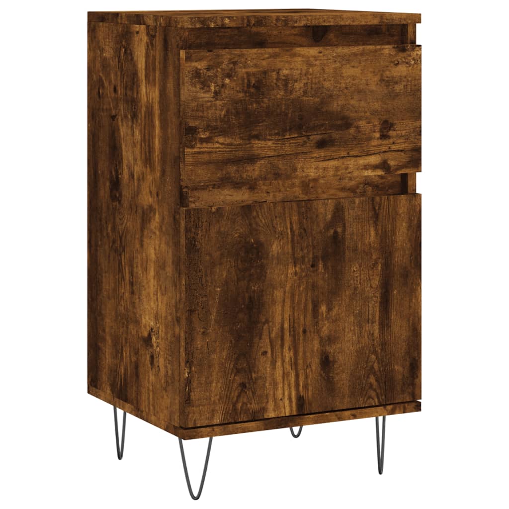Dressoirs 2 St 40X35X70 Cm Bewerkt Hout Gerookt Eikenkleurig