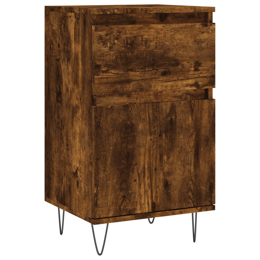 Dressoirs 2 St 40X35X70 Cm Bewerkt Hout Gerookt Eikenkleurig