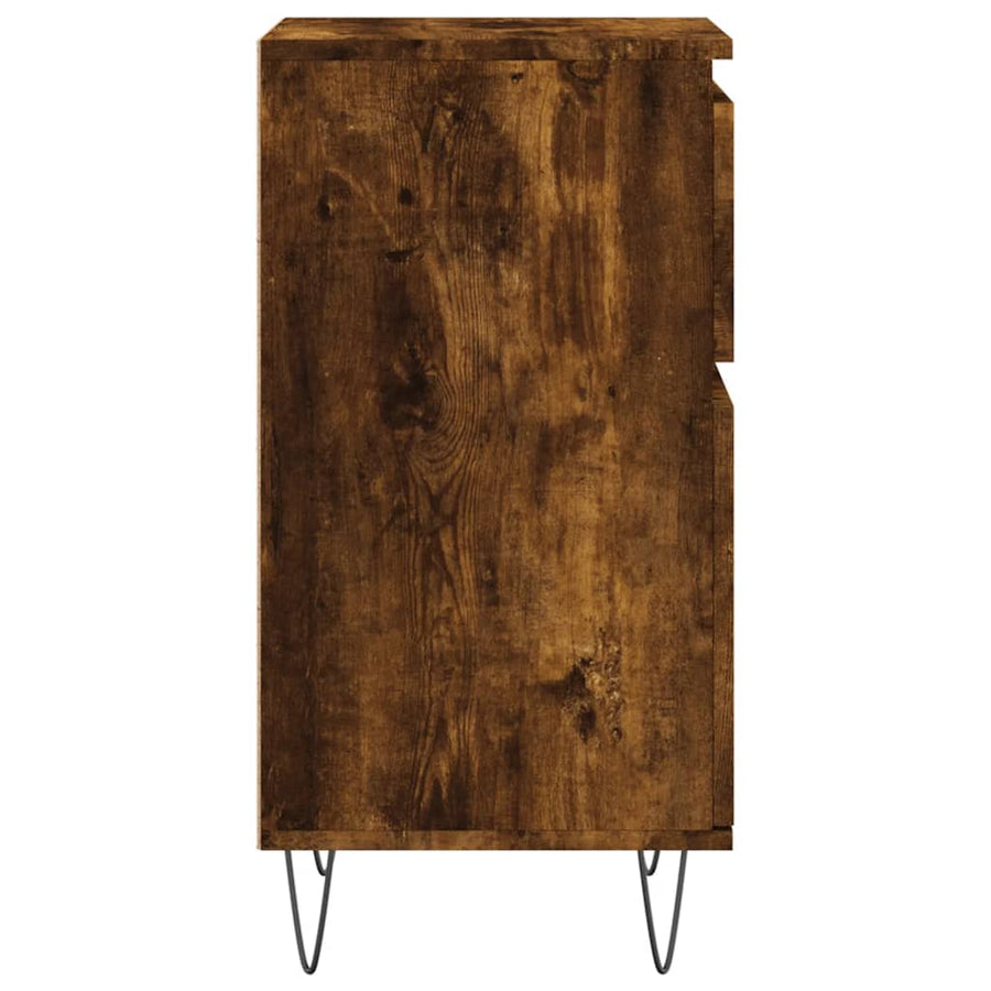 Dressoirs 2 St 40X35X70 Cm Bewerkt Hout Gerookt Eikenkleurig