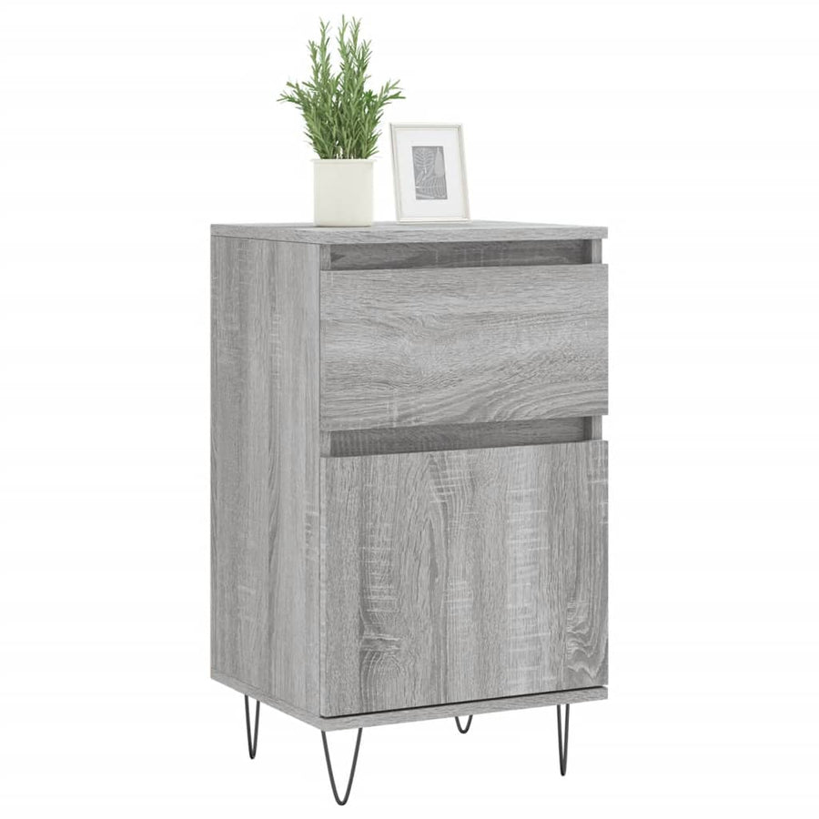 Dressoir 40X35X70 Cm Bewerkt Hout 1 Grijs sonoma