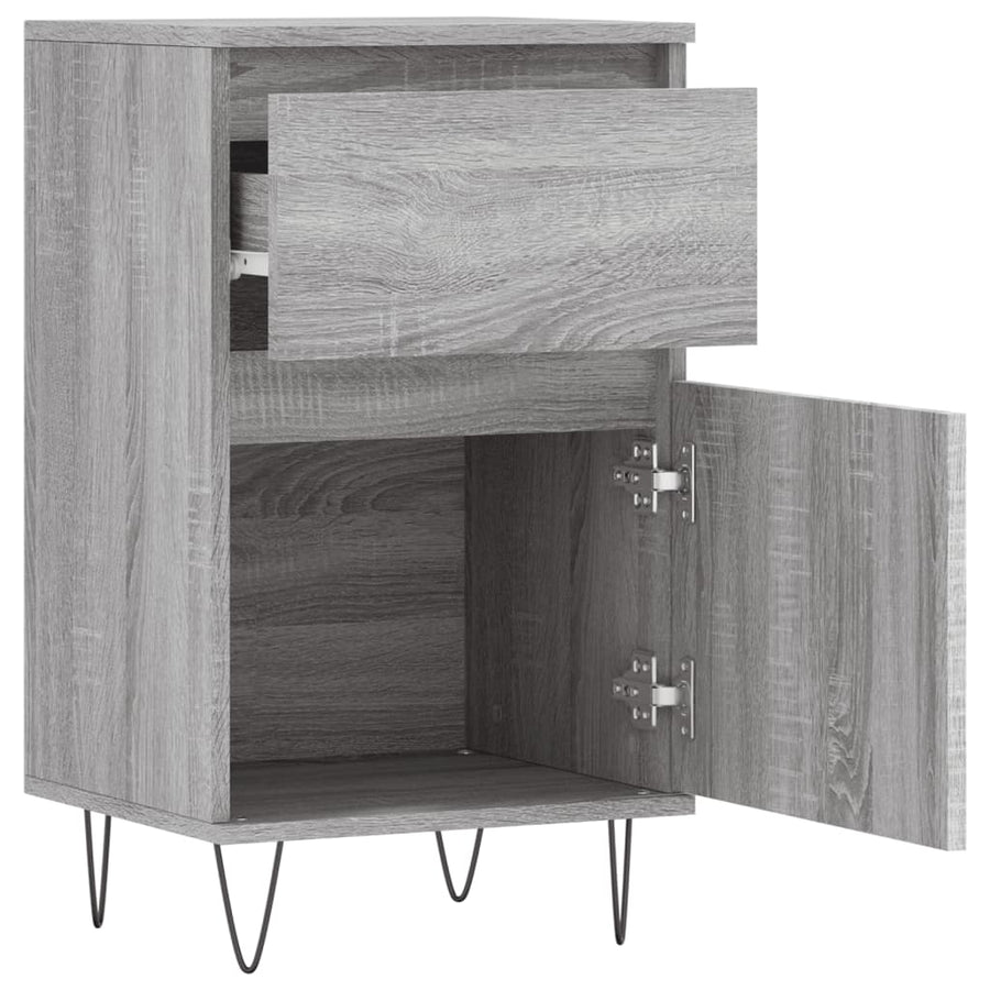 Dressoir 40X35X70 Cm Bewerkt Hout 1 Grijs sonoma