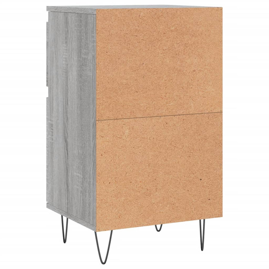Dressoir 40X35X70 Cm Bewerkt Hout 1 Grijs sonoma