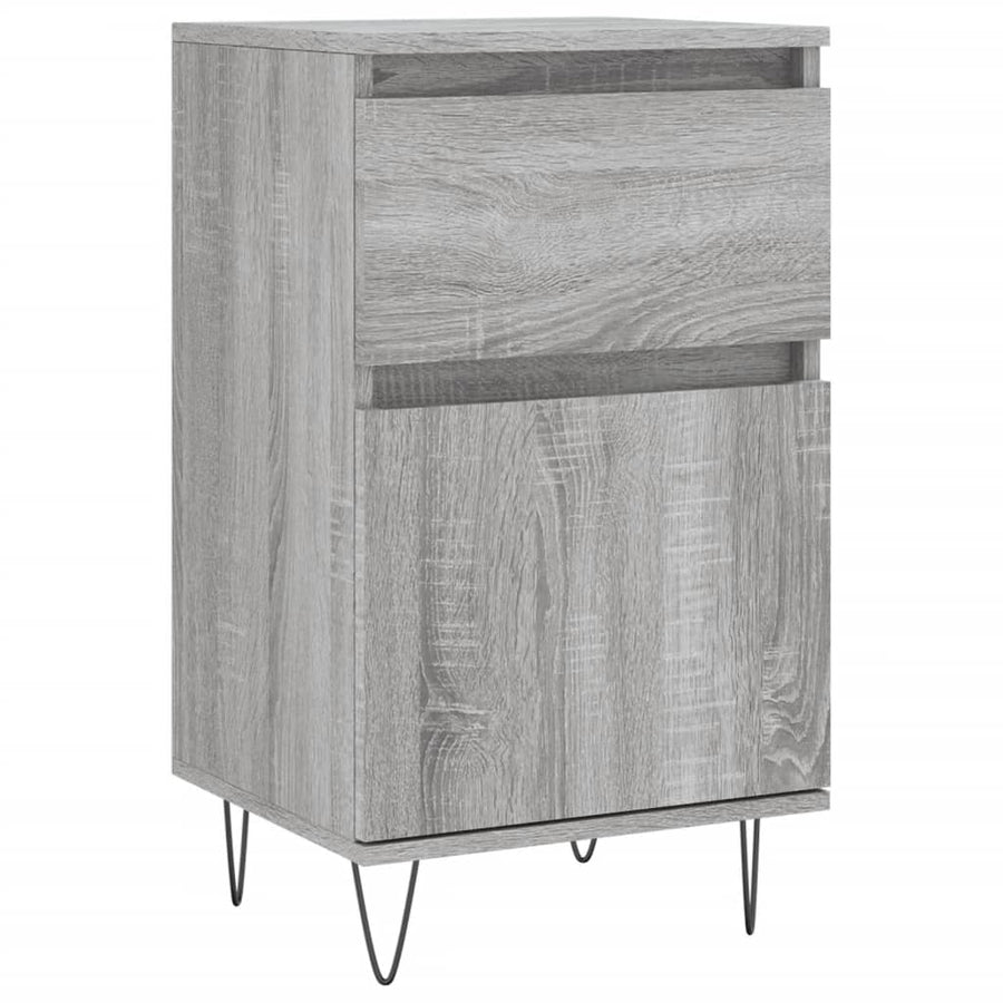 Dressoirs 2 St 40X35X70 Cm Bewerkt Hout Grijs Sonoma