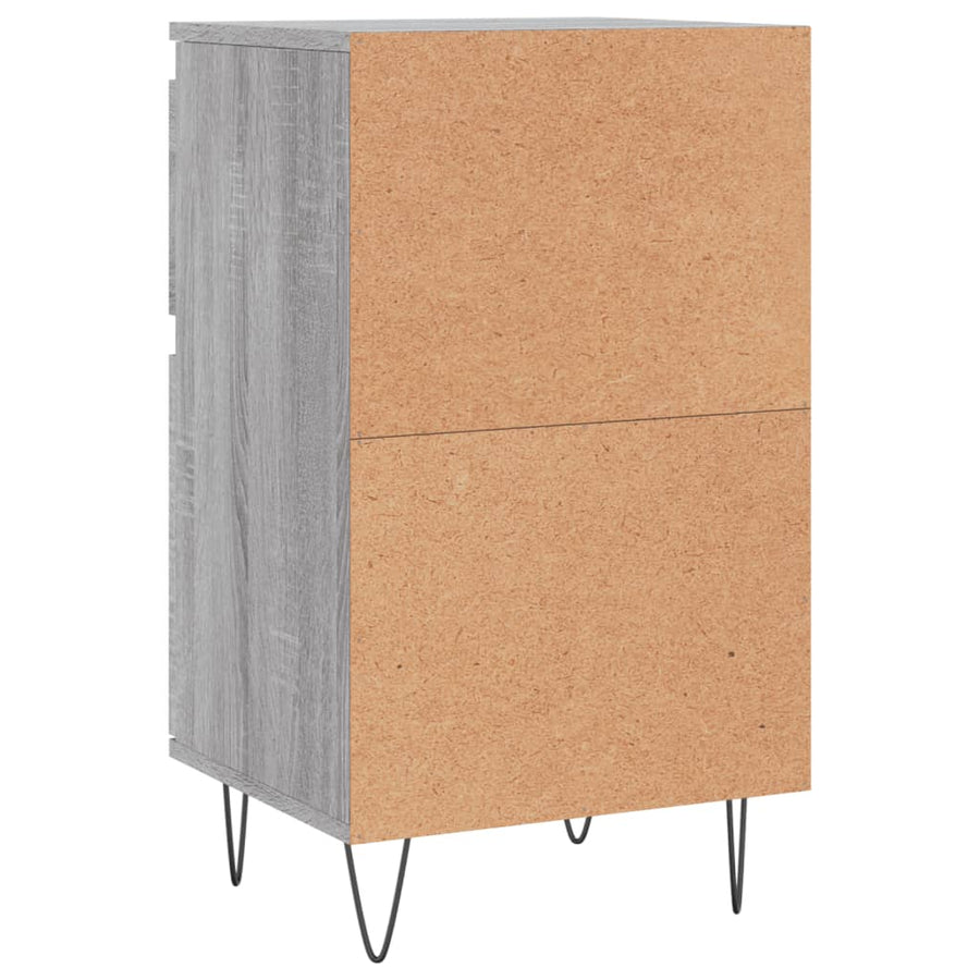 Dressoirs 2 St 40X35X70 Cm Bewerkt Hout Grijs Sonoma