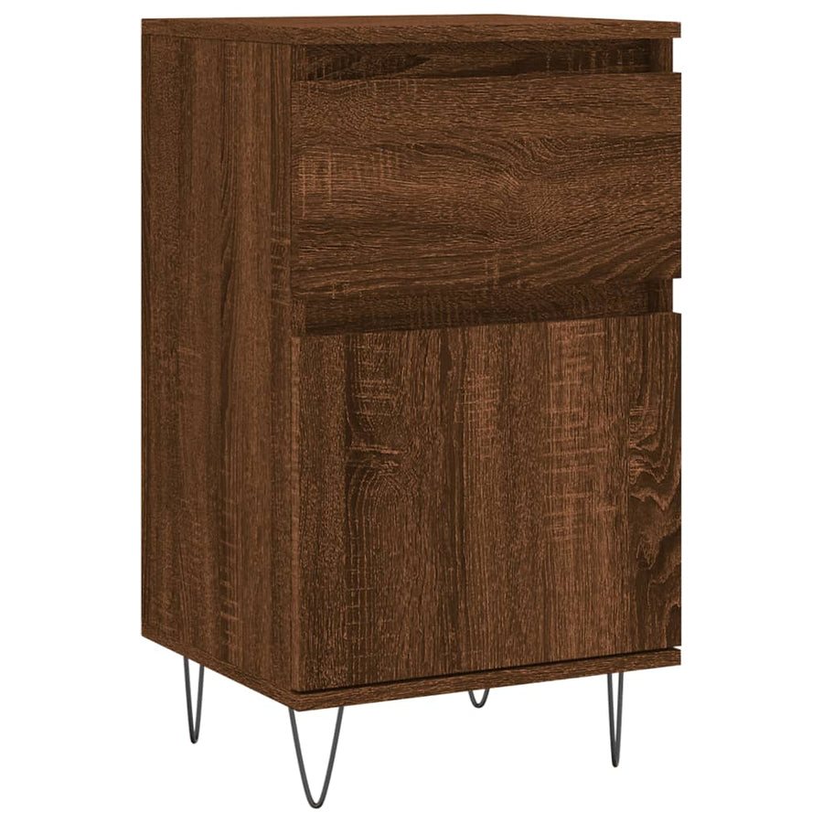 Dressoirs 2 St 40X35X70 Cm Bewerkt Hout Bruin Eikenkleur