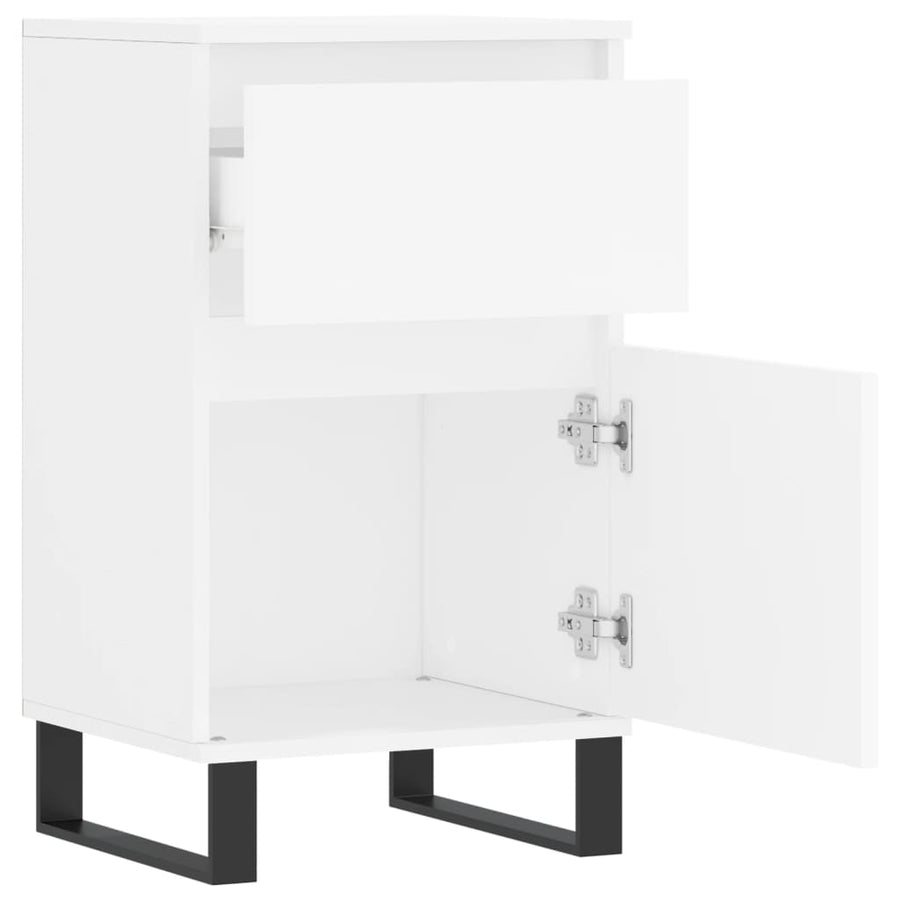 Dressoir 40X35X70 Cm Bewerkt Hout Wit