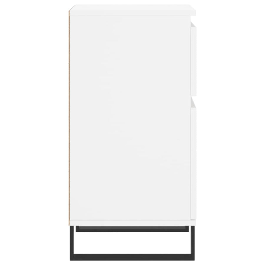Dressoir 40X35X70 Cm Bewerkt Hout Wit