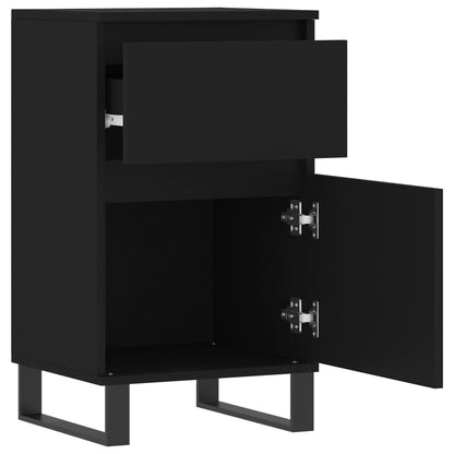 Dressoirs 2 St 40X35X70 Cm Bewerkt Hout Zwart