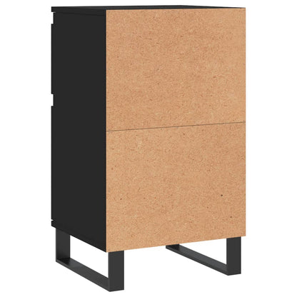 Dressoirs 2 St 40X35X70 Cm Bewerkt Hout Zwart