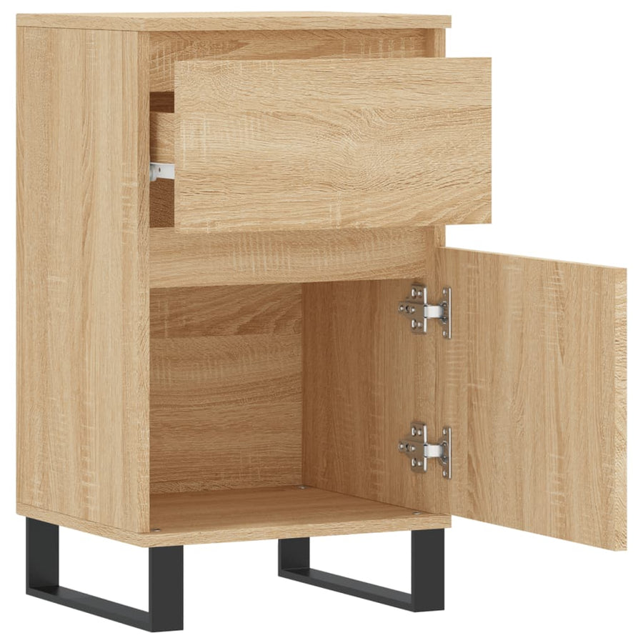 Dressoir 40X35X70 Cm Bewerkt Hout Kleurig 1 Sonoma eiken