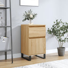 Dressoir 40x35x70 cm bewerkt hout sonoma eiken
