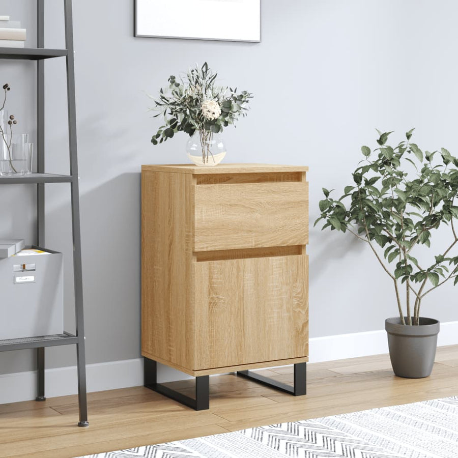 Dressoir 40X35X70 Cm Bewerkt Hout Kleurig 1 Sonoma eiken