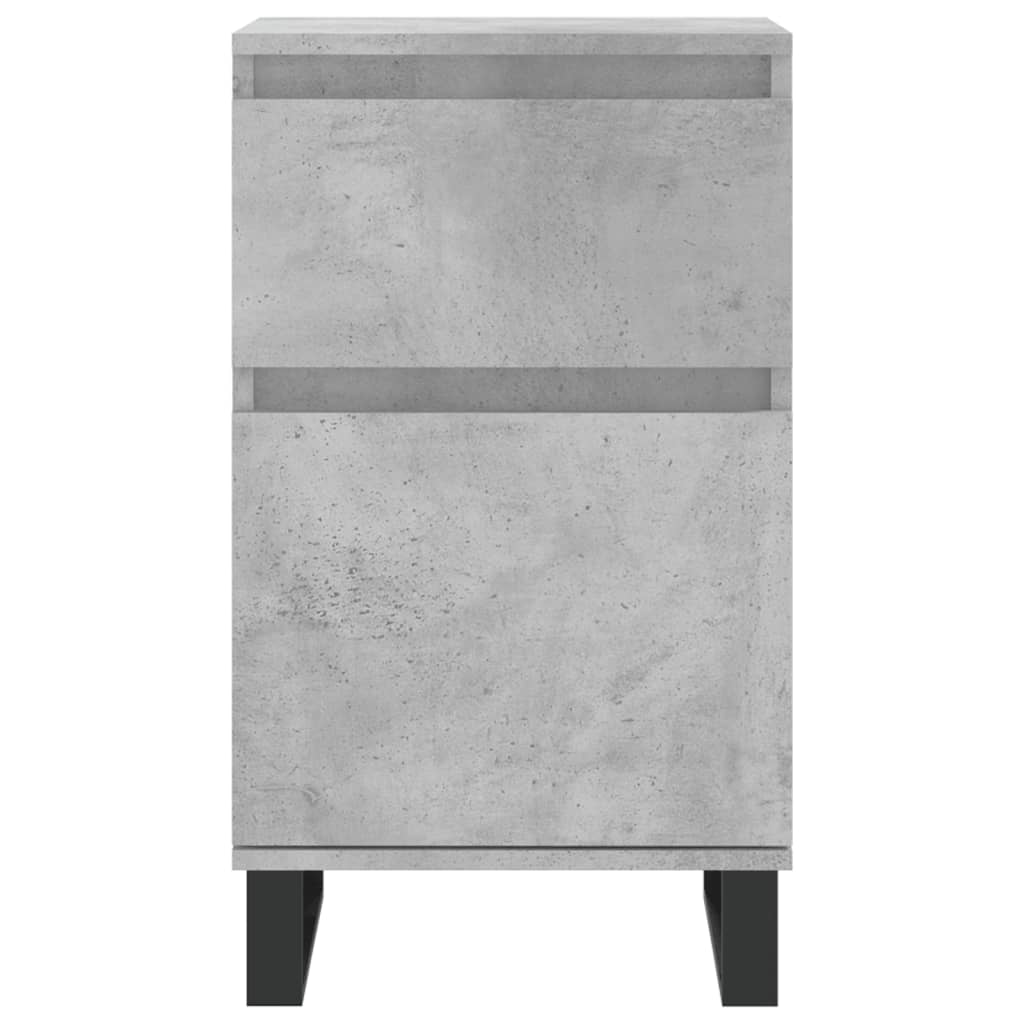 Dressoirs 2 St 40X35X70 Cm Bewerkt Hout Betongrijs