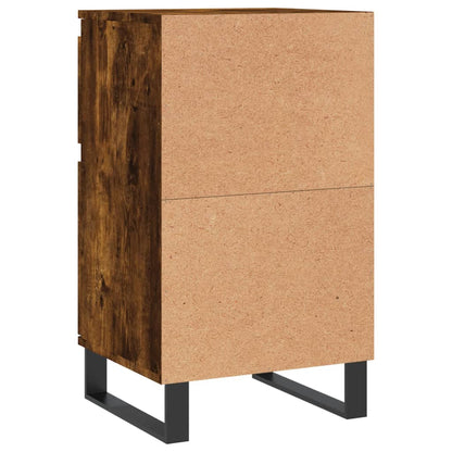 Dressoir 40X35X70 Cm Bewerkt Hout Gerookt Eikenkleurig