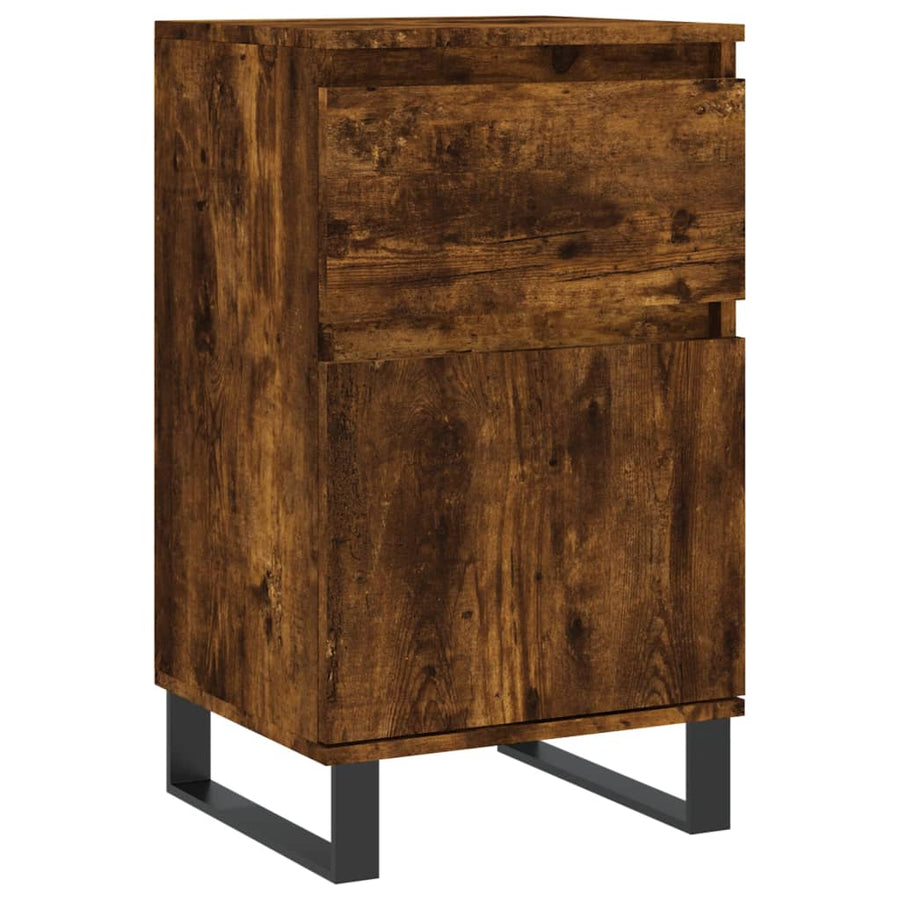 Dressoirs 2 St 40X35X70 Cm Bewerkt Hout Gerookt Eikenkleurig