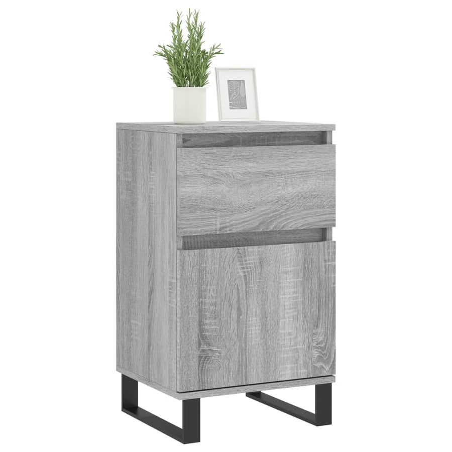Dressoir 40X35X70 Cm Bewerkt Hout 1 Grijs sonoma