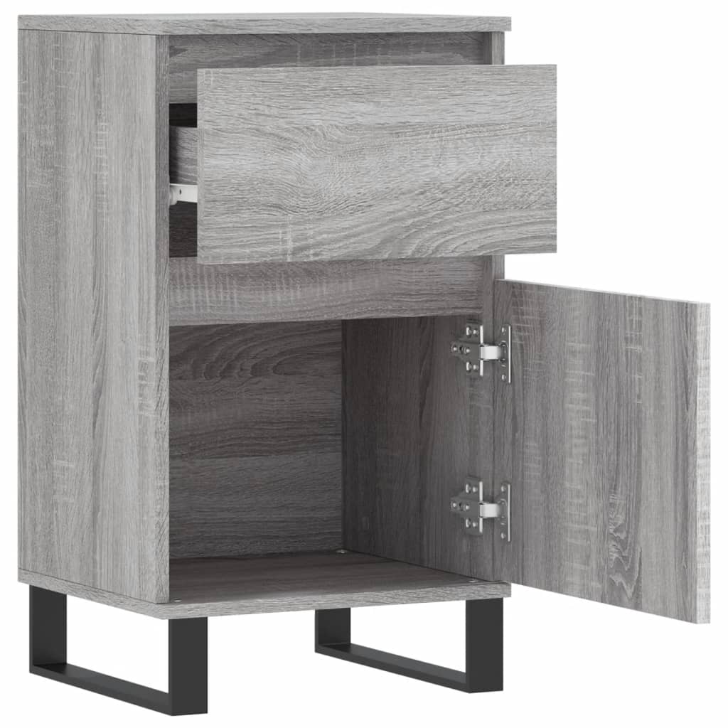 Dressoir 40X35X70 Cm Bewerkt Hout 1 Grijs sonoma