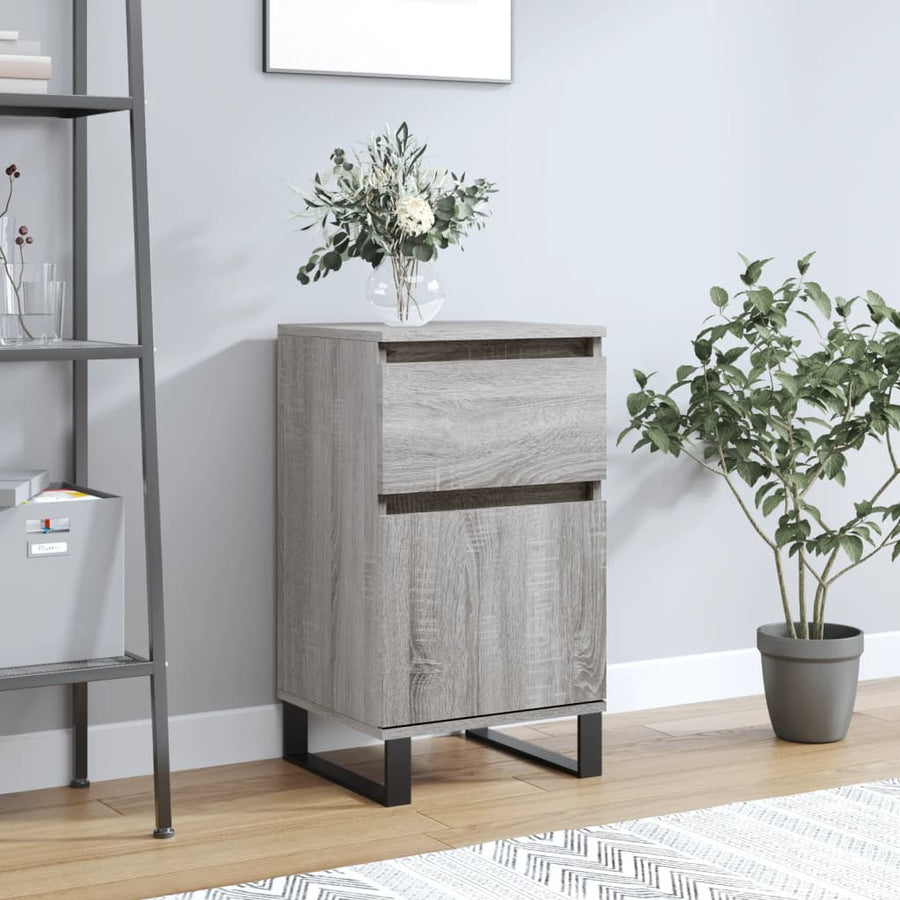 Dressoir 40X35X70 Cm Bewerkt Hout 1 Grijs sonoma