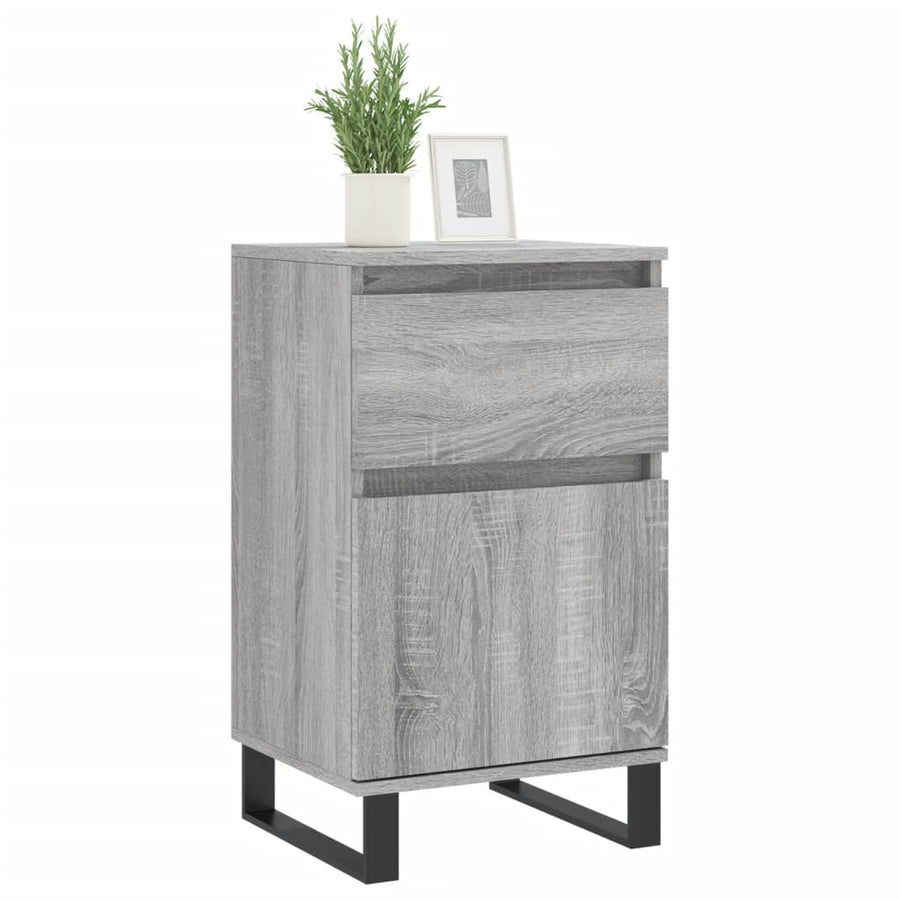 Dressoirs 2 St 40X35X70 Cm Bewerkt Hout Grijs Sonoma