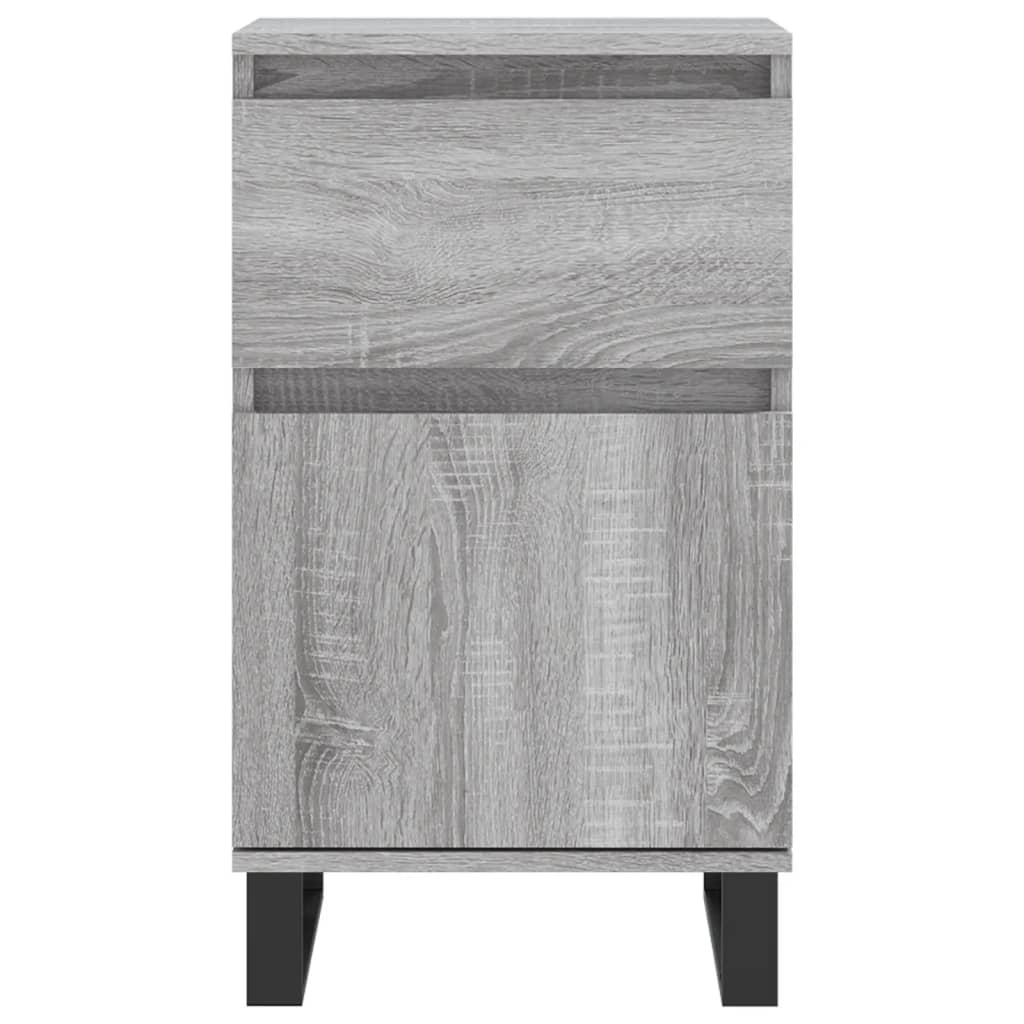 Dressoirs 2 St 40X35X70 Cm Bewerkt Hout Grijs Sonoma