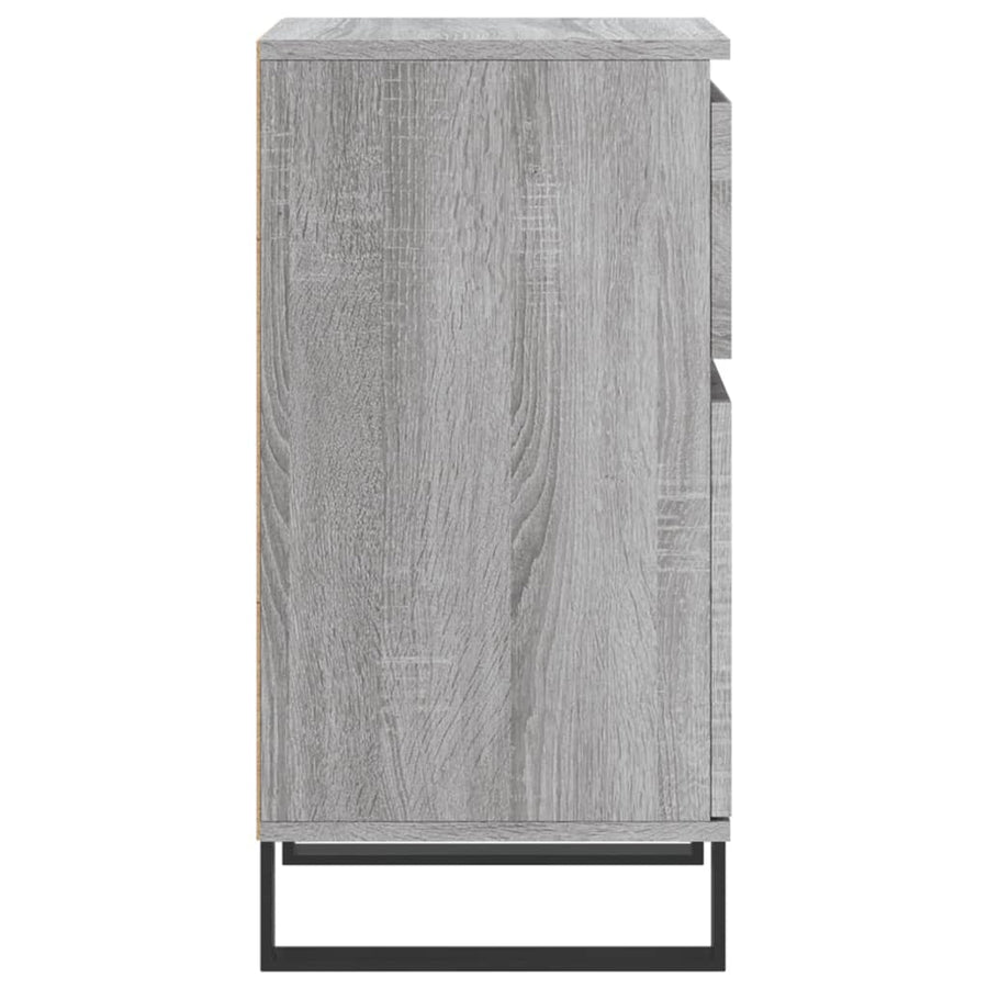 Dressoirs 2 St 40X35X70 Cm Bewerkt Hout Grijs Sonoma