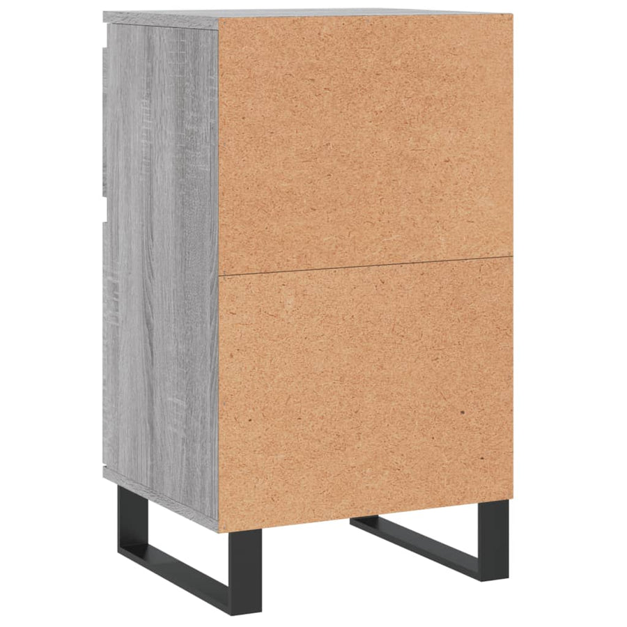 Dressoirs 2 St 40X35X70 Cm Bewerkt Hout Grijs Sonoma