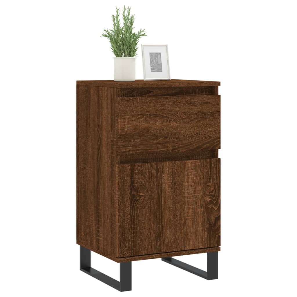 Dressoirs 2 St 40X35X70 Cm Bewerkt Hout Bruin Eikenkleur