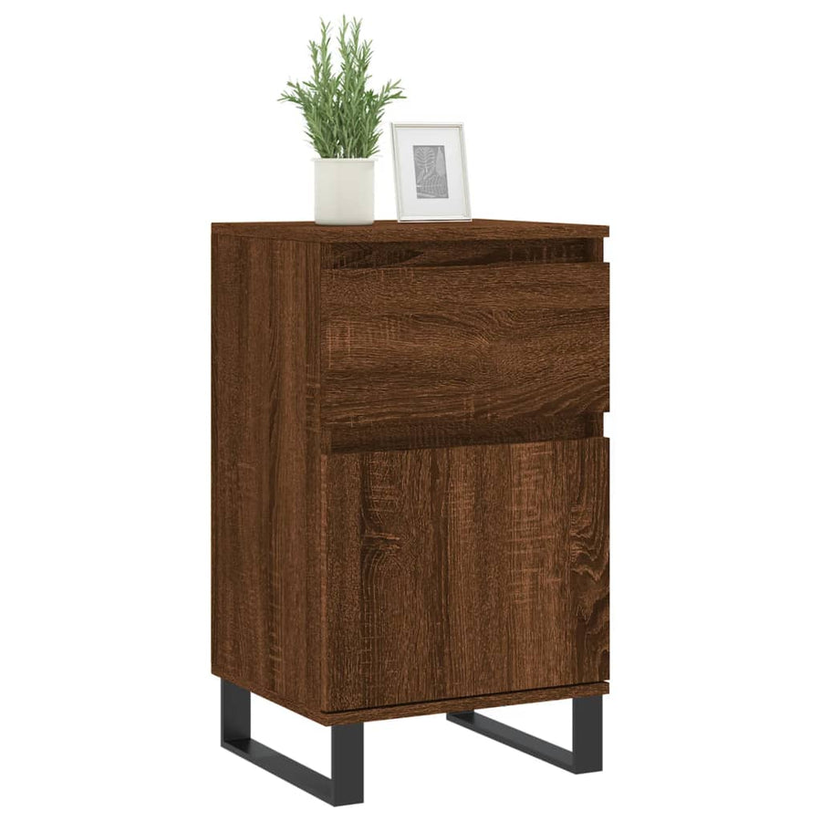 Dressoirs 2 St 40X35X70 Cm Bewerkt Hout Bruin Eikenkleur