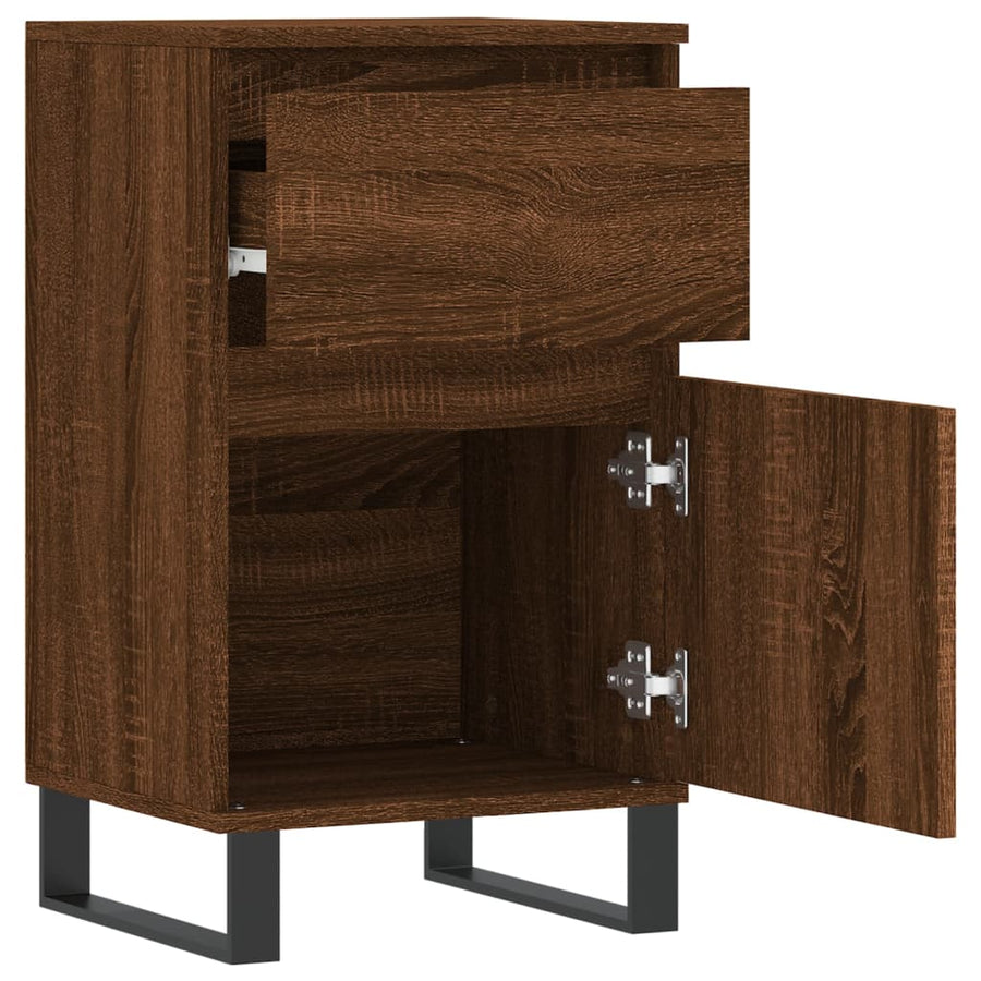 Dressoirs 2 St 40X35X70 Cm Bewerkt Hout Bruin Eikenkleur
