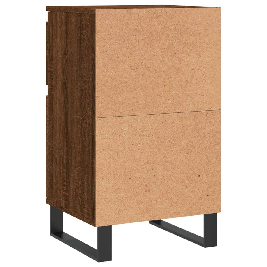 Dressoirs 2 St 40X35X70 Cm Bewerkt Hout Bruin Eikenkleur