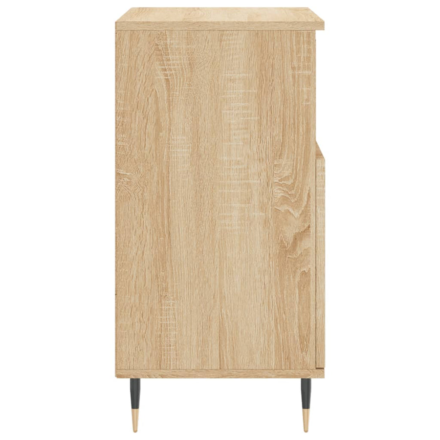 Dressoir 60x35x70 cm bewerkt hout sonoma eikenkleurig
