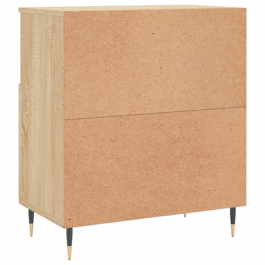 Dressoir 60x35x70 cm bewerkt hout sonoma eikenkleurig