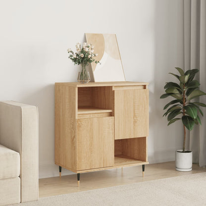Dressoir 60x35x70 cm bewerkt hout sonoma eikenkleurig