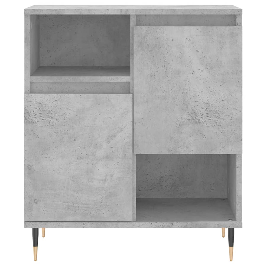Dressoir 60x35x70 cm bewerkt hout betongrijs