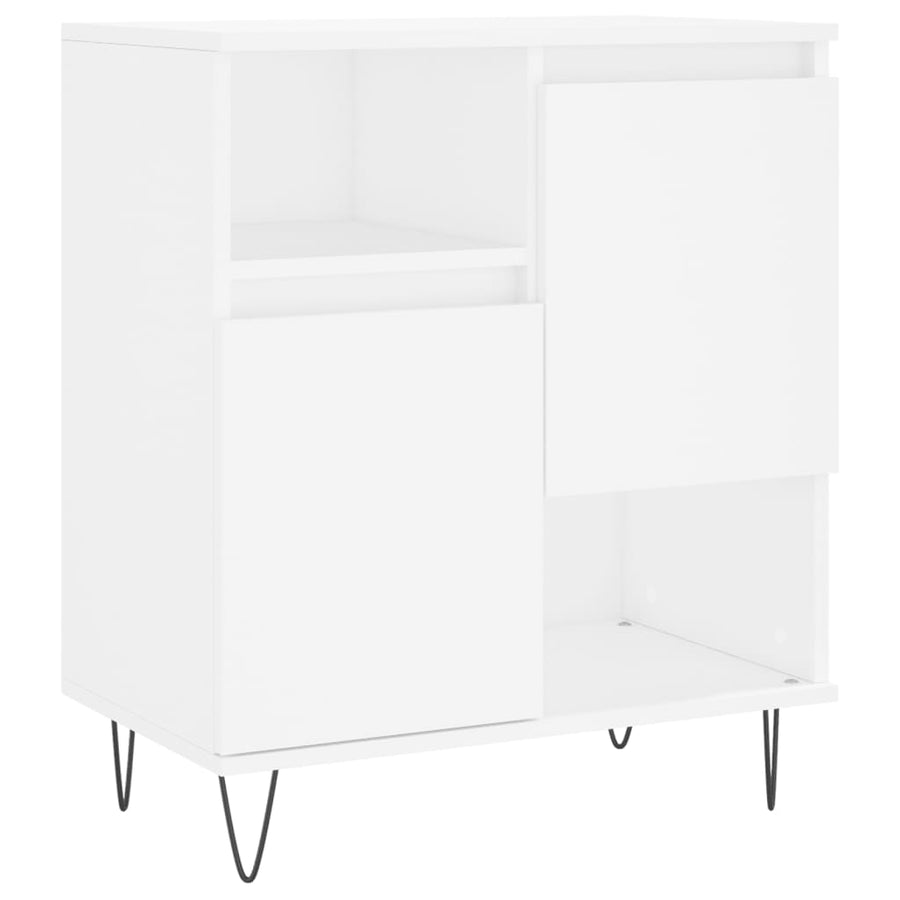 Dressoir 60X35X70 Cm Bewerkt Hout Wit