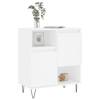 Dressoir 60X35X70 Cm Bewerkt Hout Wit