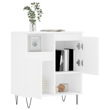 Dressoir 60X35X70 Cm Bewerkt Hout Wit