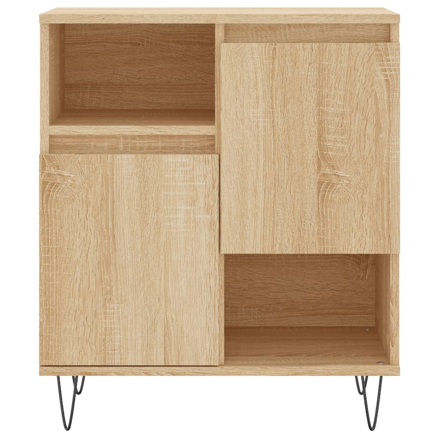 Dressoir 60X35X70 Cm Bewerkt Hout Sonoma Eikenkleurig