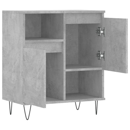 Dressoir 60X35X70 Cm Bewerkt Hout Betongrijs