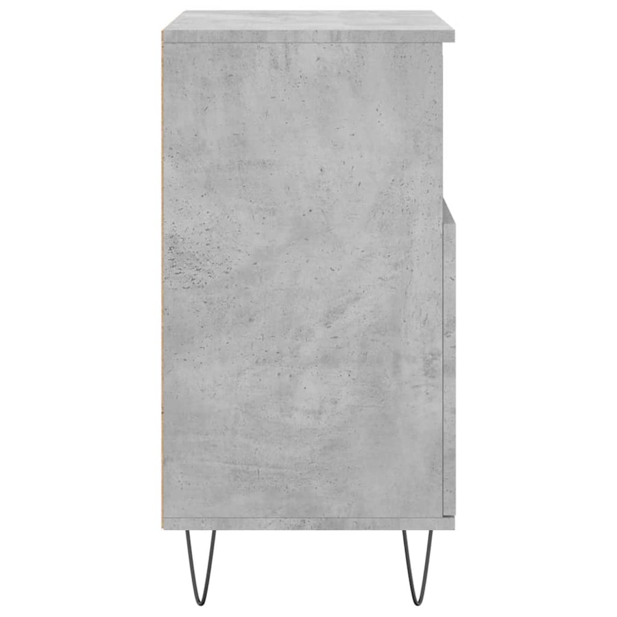 Dressoir 60X35X70 Cm Bewerkt Hout Betongrijs