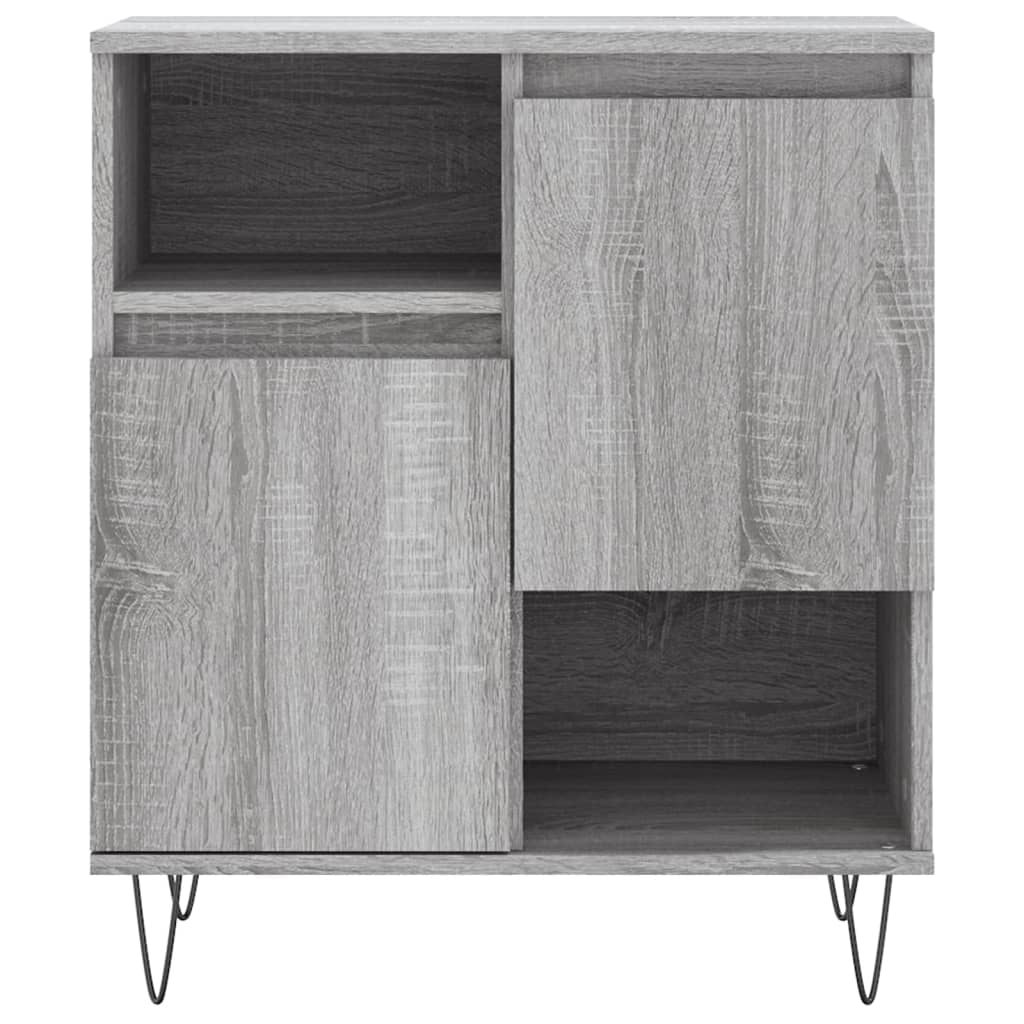 Dressoir 60X30X75 Cm Bewerkt Hout Grijs Sonoma Eikenkleurig