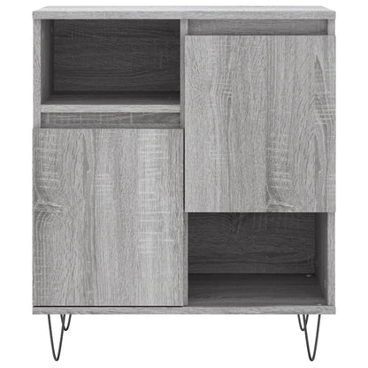 Dressoir 60X30X75 Cm Bewerkt Hout Grijs Sonoma Eikenkleurig