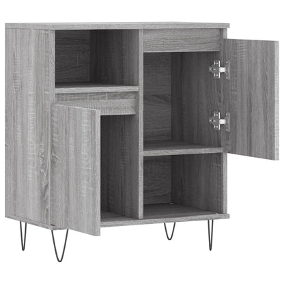 Dressoir 60X30X75 Cm Bewerkt Hout Grijs Sonoma Eikenkleurig
