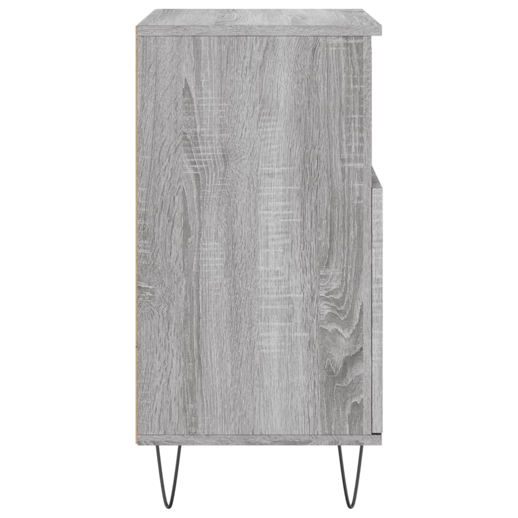 Dressoir 60X30X75 Cm Bewerkt Hout Grijs Sonoma Eikenkleurig