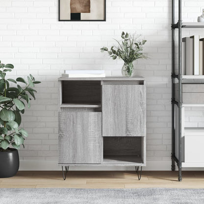 Dressoir 60X30X75 Cm Bewerkt Hout Grijs Sonoma Eikenkleurig