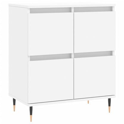 Dressoir 60X35X70 Cm Bewerkt Hout Wit